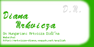 diana mrkvicza business card